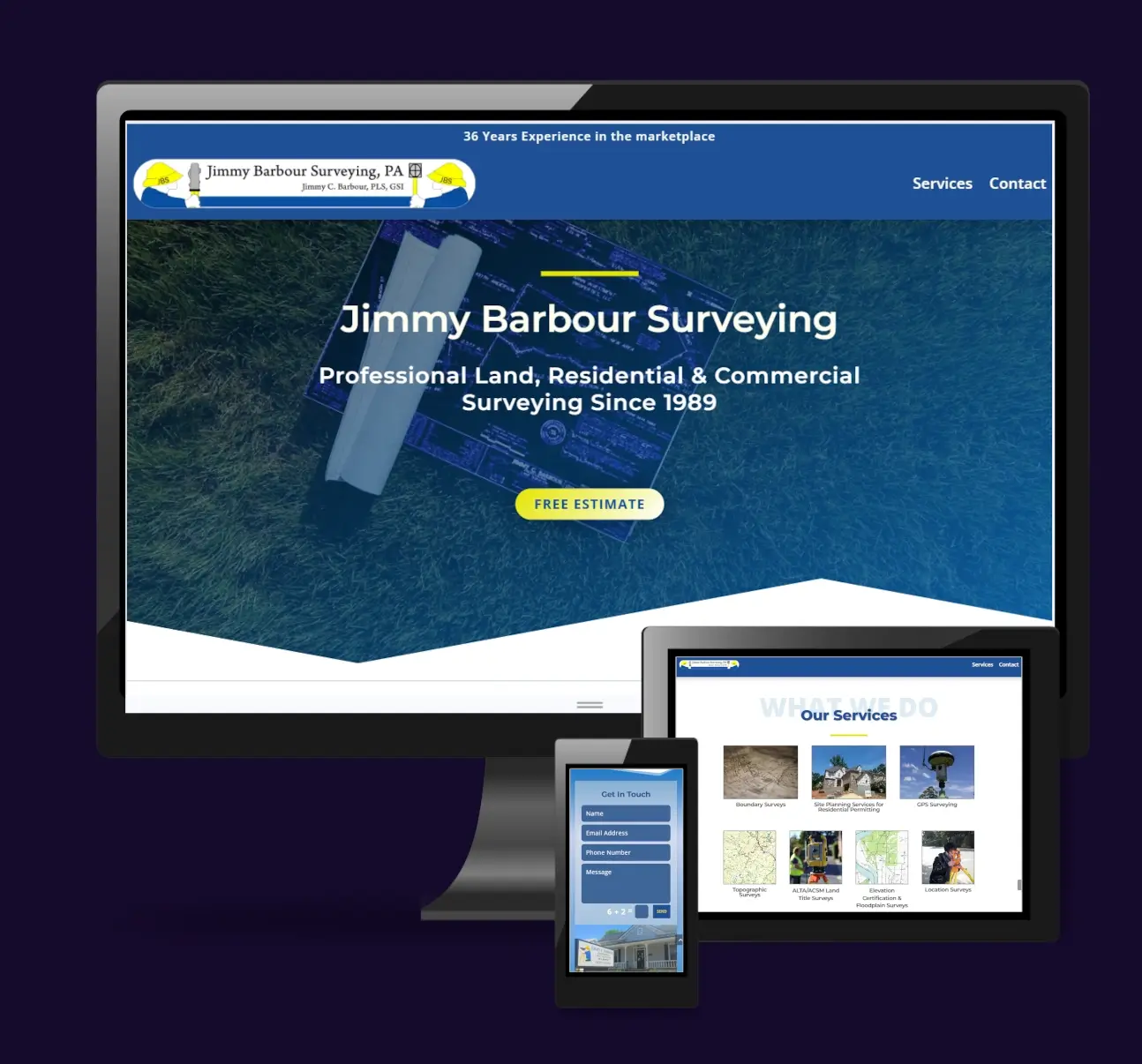 Real Estate Professor new website shown on various devices