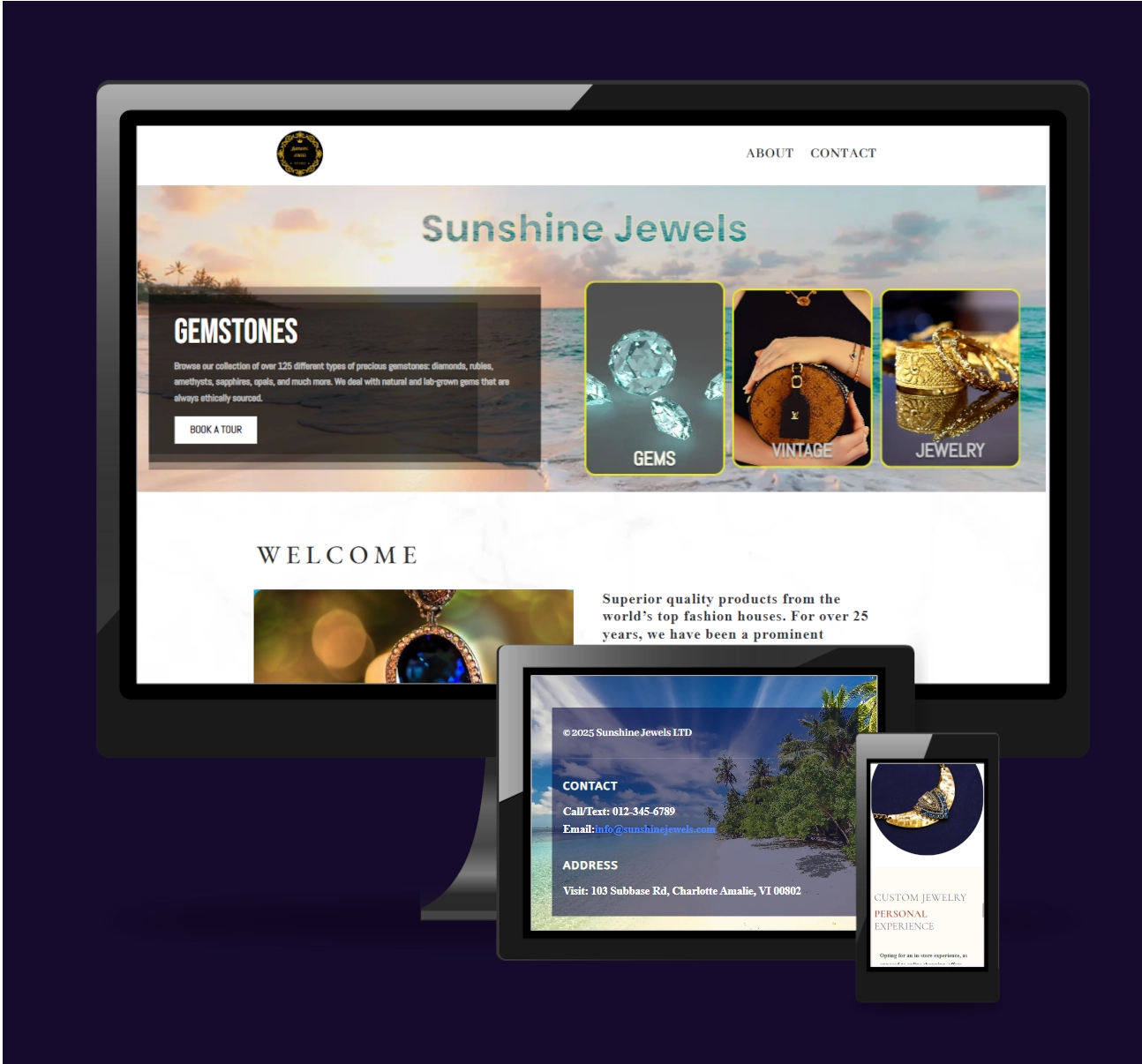 Real Estate Professor new website shown on various devices